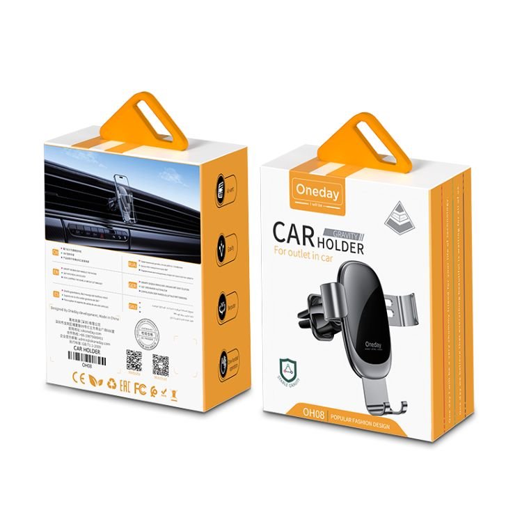 Hot Selling Oneday OH08 Gravity car holder For outlet in car 360 Degree Rotation Alloy Air Outlet Mobile phone holders