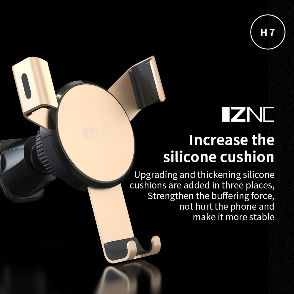 New Arrivals Silicone pad Gravity Car Phone Holder Air Vent Mount Stand Mobile Phone Holder