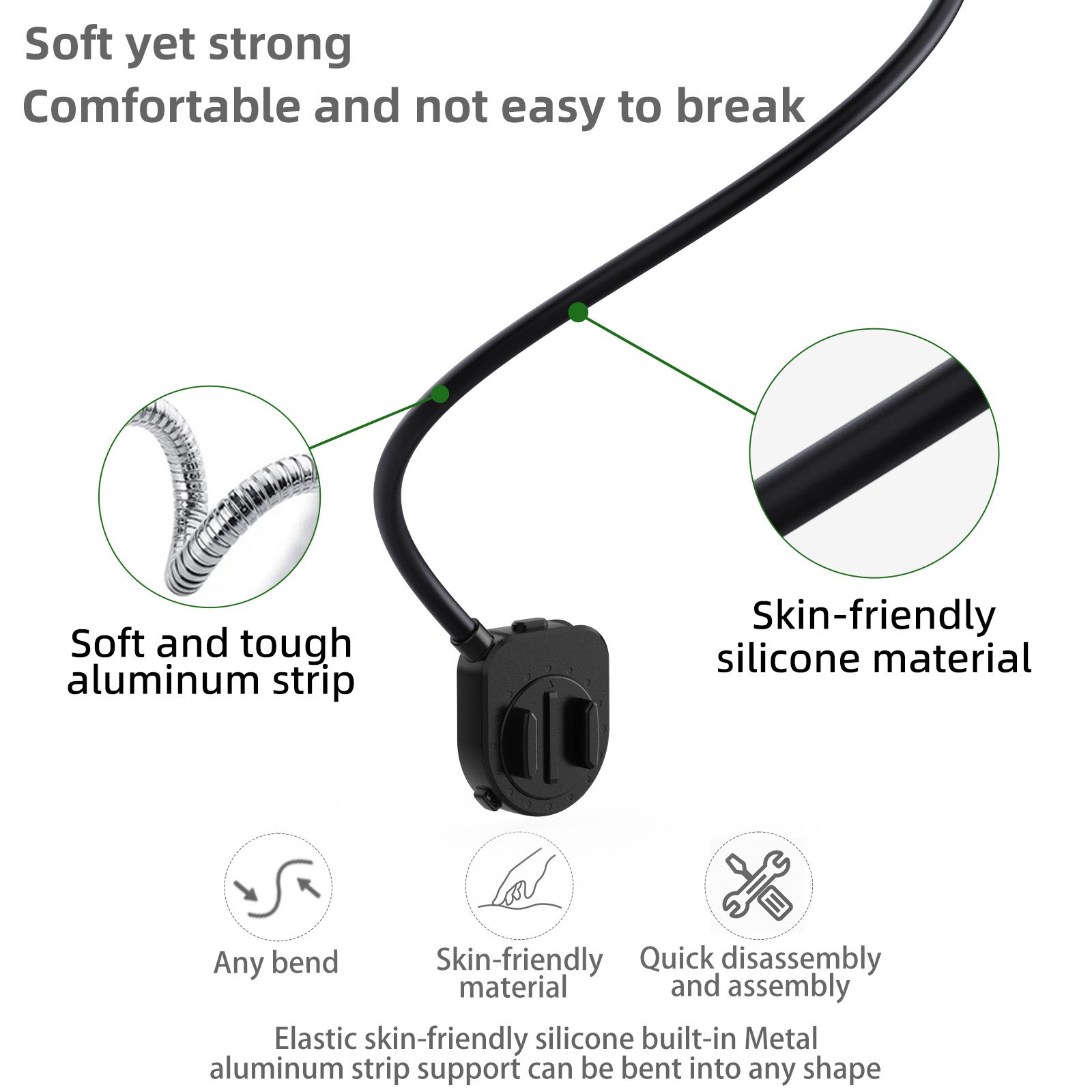 POV Vlog chest stand Video Recording selfie magnetic neck mount phone holder for iPhone 15 14 13 12 Samsung phones tiktok