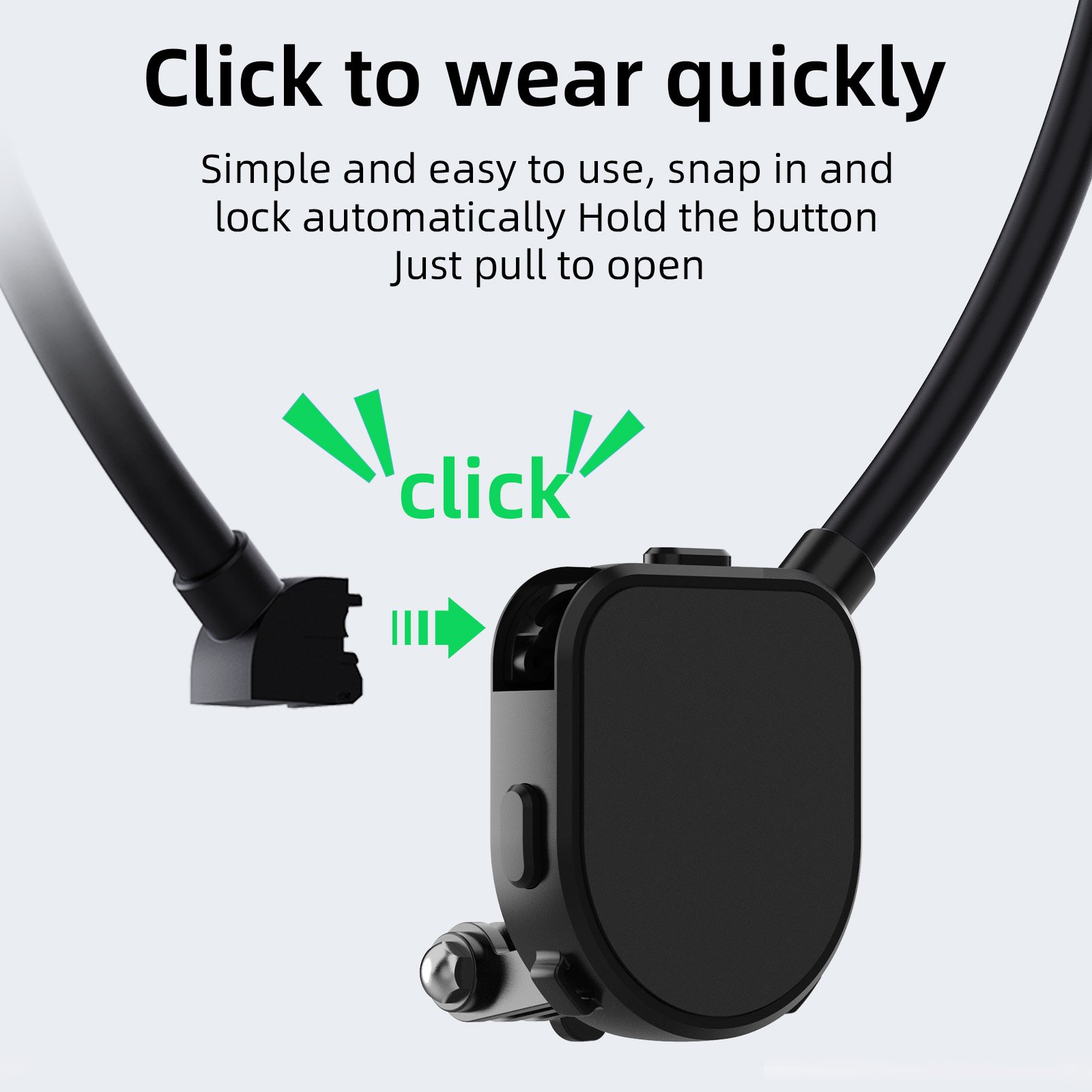 POV Vlog chest stand Video Recording selfie magnetic neck mount phone holder for iPhone 15 14 13 12 Samsung phones tiktok