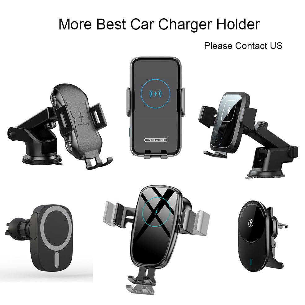 Best Seller Qi 2.0 Car Wireless Charger Phone Holder 15W 10W Fast Charging Wireless Charger Car Mobile Phone Holders