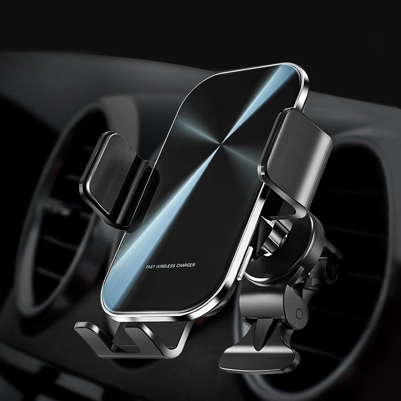 TKT 2024 Auto Clamping Car Holder CE FCC Smart Sensor Qi Type C plug 3-in-1 Fast Charging 15W USB for Mobile Phone Wholesale