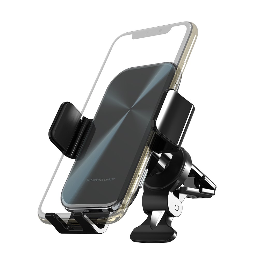 TKT 2024 Auto Clamping Car Holder CE FCC Smart Sensor Qi Type C plug 3-in-1 Fast Charging 15W USB for Mobile Phone Wholesale