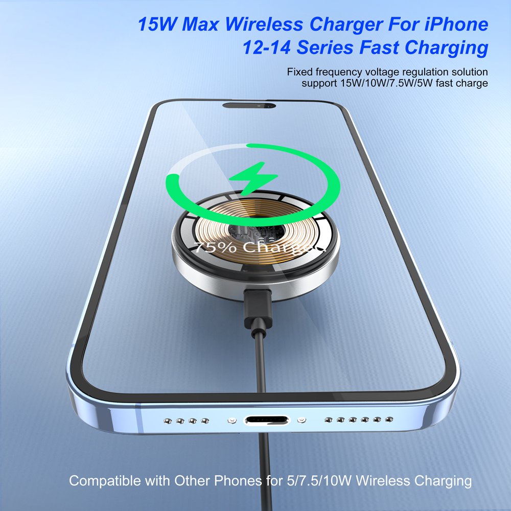 Factory Wholesale Wireless Car Charger 15W 10W Magnet Phone Mount Charging Phone Holder For Car
