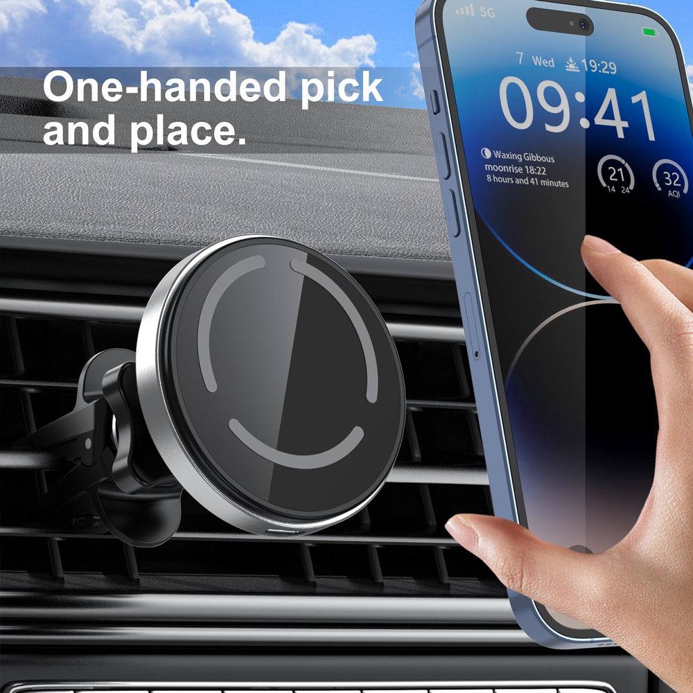 Factory Wholesale Wireless Car Charger 15W 10W Magnet Phone Mount Charging Phone Holder For Car