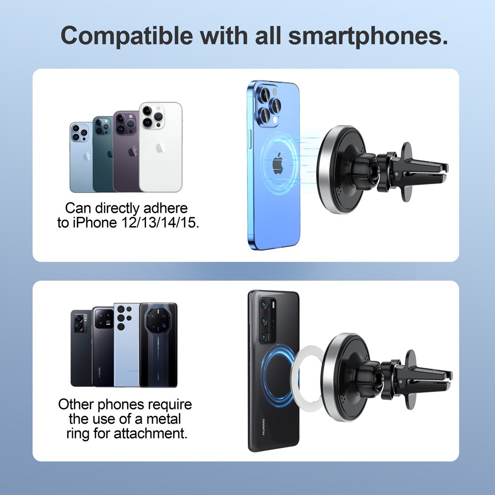 Factory Wholesale Wireless Car Charger 15W 10W Magnet Phone Mount Charging Phone Holder For Car