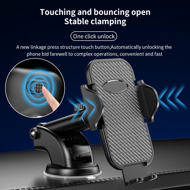 Wholesale Multi-Functional ABS Silicone Phone Holder with Suction Cup Hook Bracket Type for Car Dashboard Air Outlet or Vents