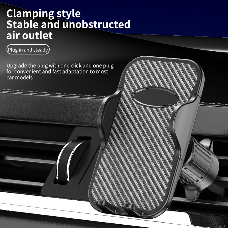 Wholesale Multi-Functional ABS Silicone Phone Holder with Suction Cup Hook Bracket Type for Car Dashboard Air Outlet or Vents