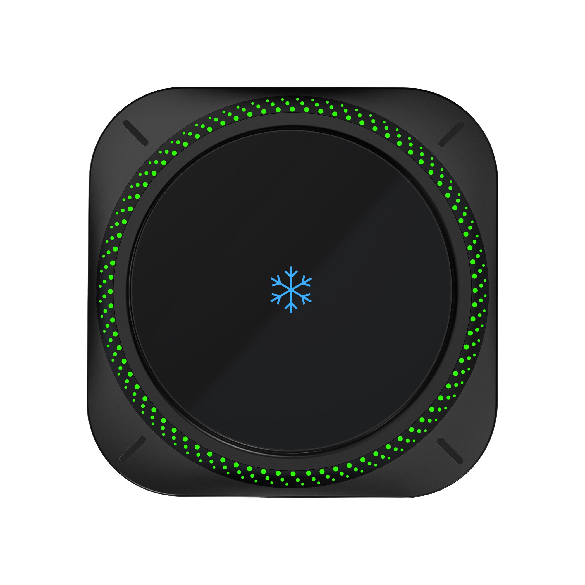 New arrival Cooling fan Wireless Car charger with RGB light Automatic Holder Electric refrigeration charger Car Holder