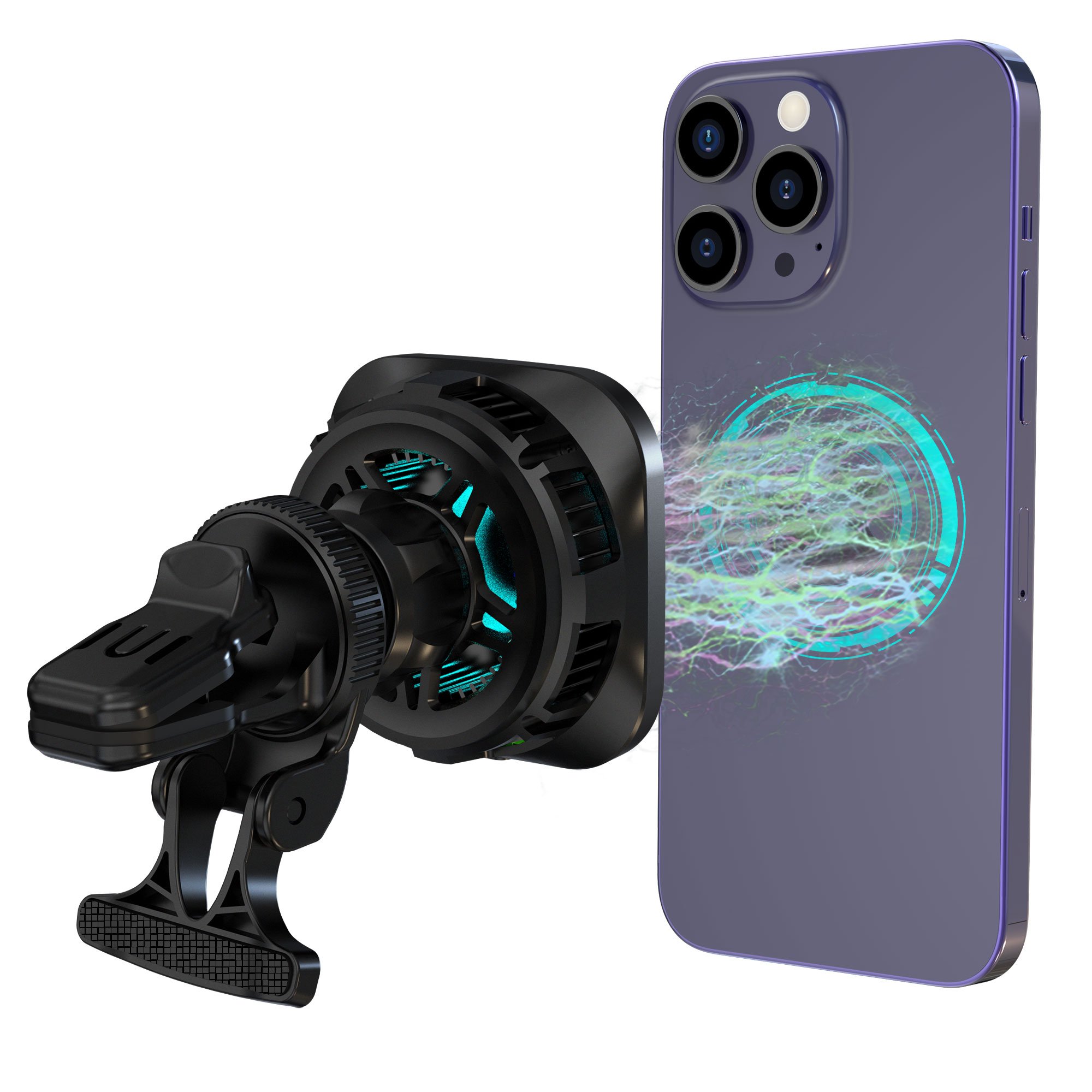 2023 New Arrival Magnetic Car Charger Wireless Phone Holder Magnet For iPhone 12 15W Fast Car Wireless Charger