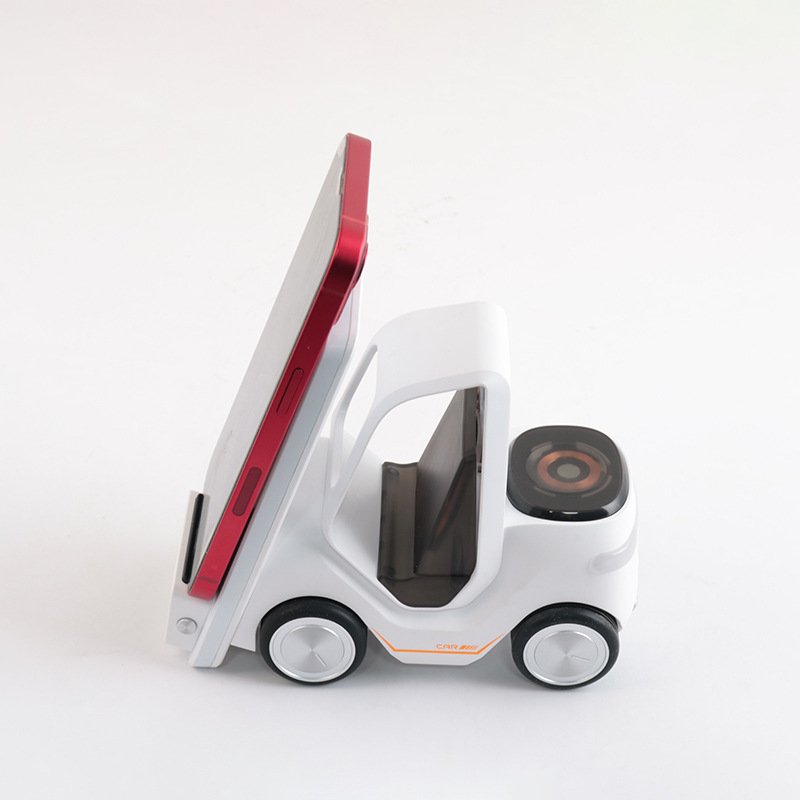 5 in 1 forklift wireless charger with led light gift mobile phone holder wireless charger for iwatch earphone