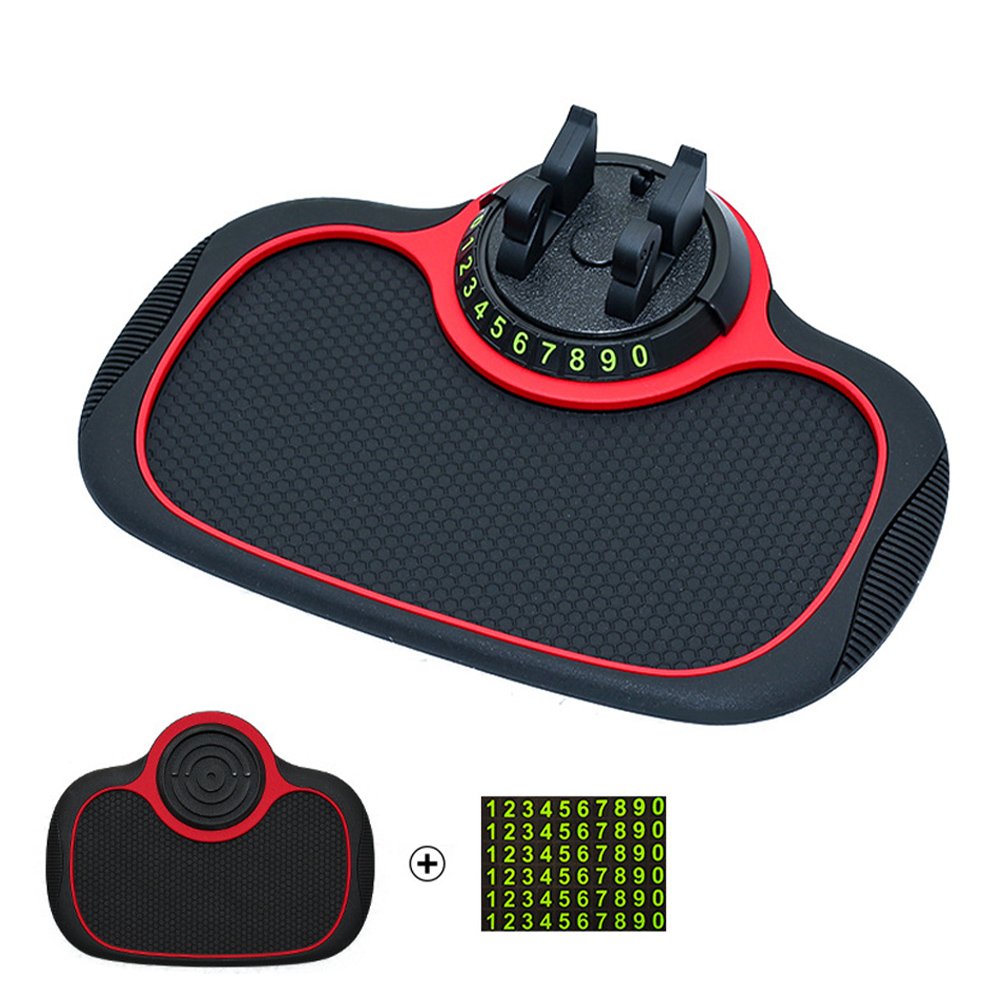 Non Slip Sticky Anti Slide Dash Phone Mount Parking Number Card Car Pad Mat Gadget Silicone Car Anti-Slip Mat Auto Phone Holder