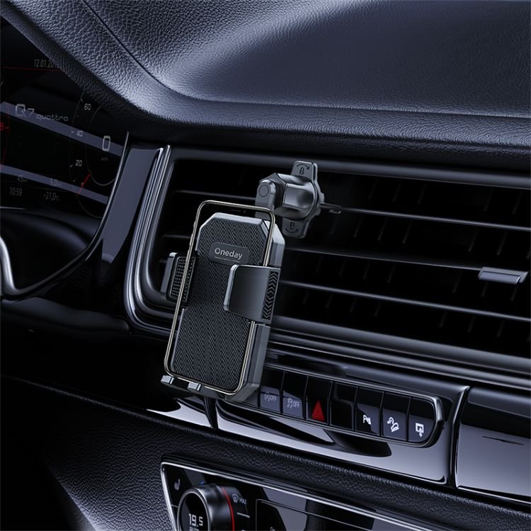 China Supplier Oneday OH19 360° rotation car holder For outlet in car phone bracket with hook air conditioning outlet triangle