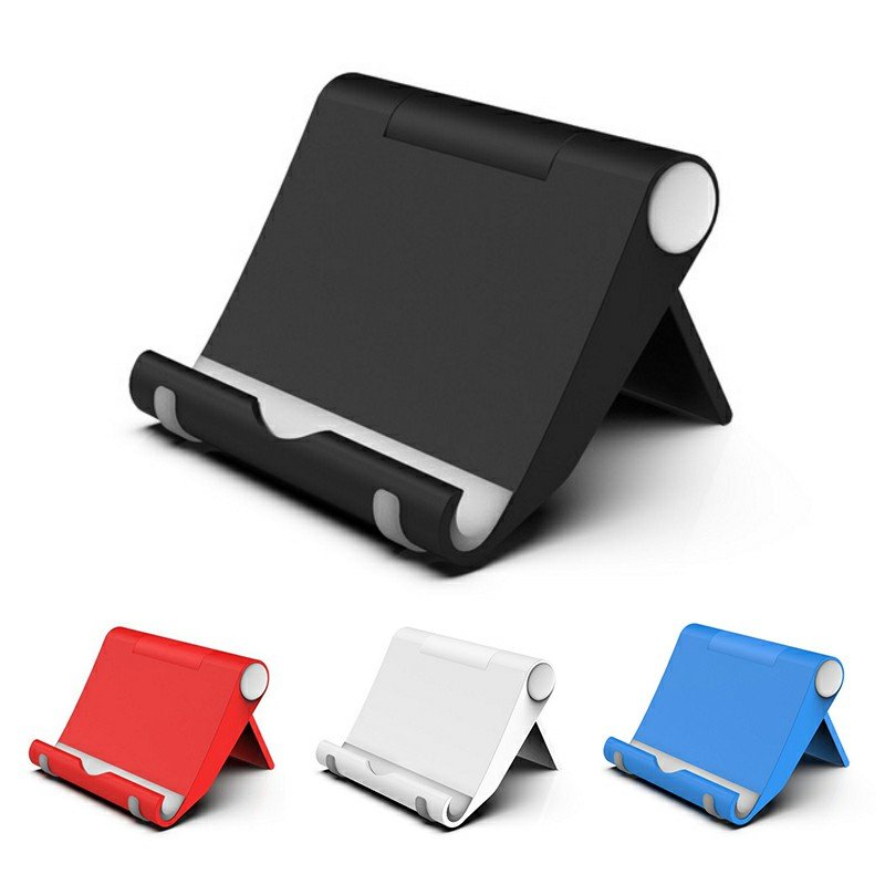 Custom Logo Universal Desk Adjustable Mini Desktop Stand Portable ABS Plastic Cell Phone Holder for Mobile Phones