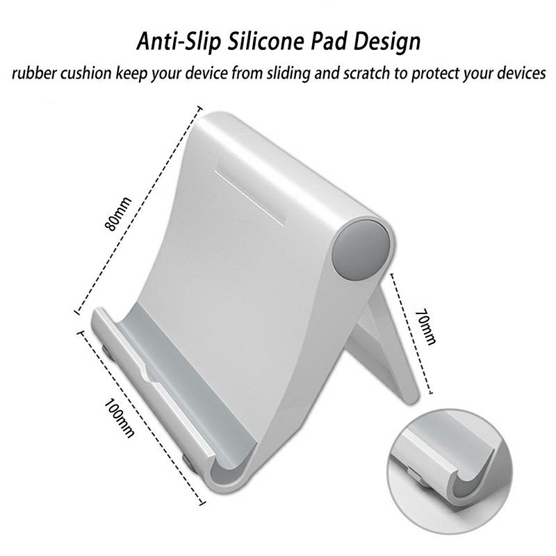 Custom Logo Universal Desk Adjustable Mini Desktop Stand Portable ABS Plastic Cell Phone Holder for Mobile Phones