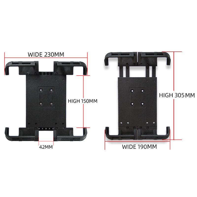 Universal Multi-Purpose Aluminum Flexible Tablet Wall Mount PC Holder Stand for car