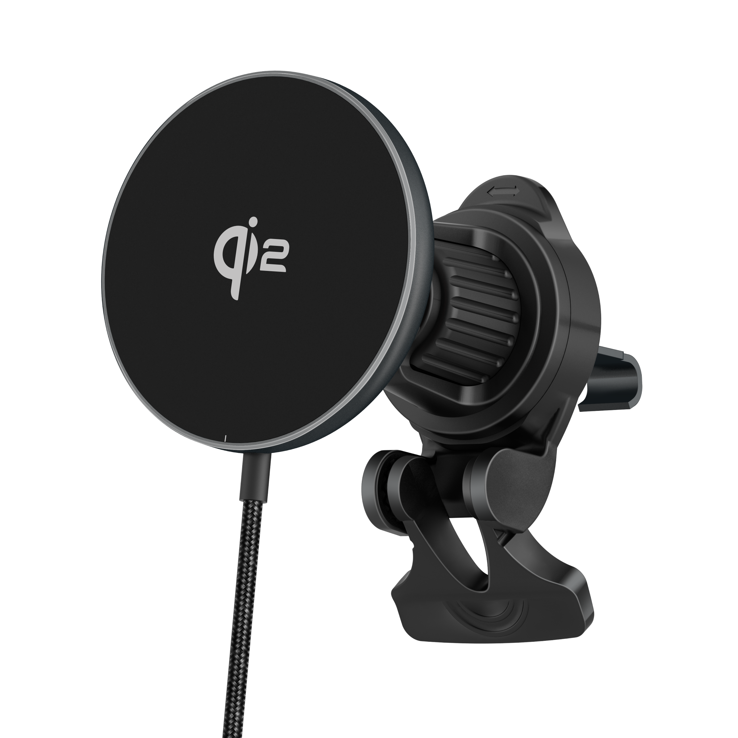 Qi2 Certfified CE ROHS FCC USB C FAST Wireless Charger Aluminum Alloy 15W Magnetic Wireless Car Charger