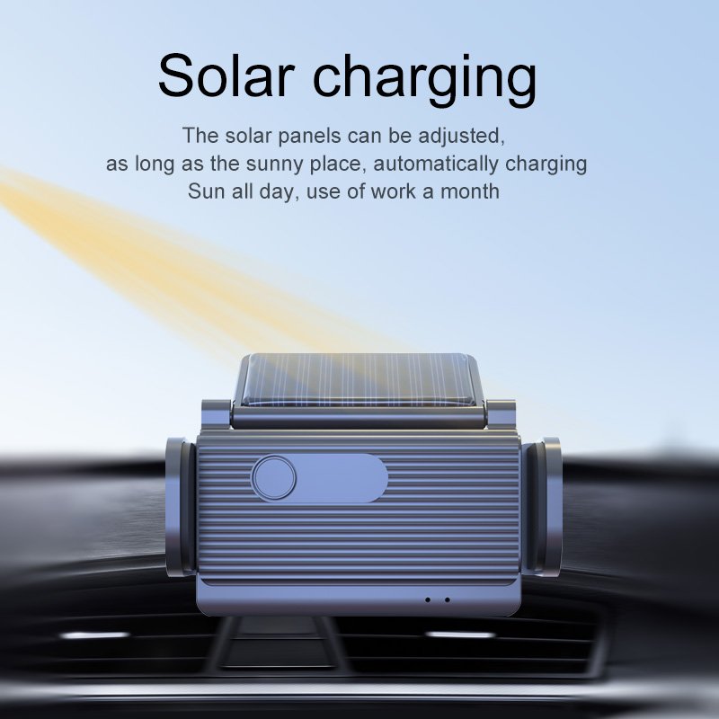 360 rotation mobile cell phone stand solar car charger for magnetic wireless car phone holder