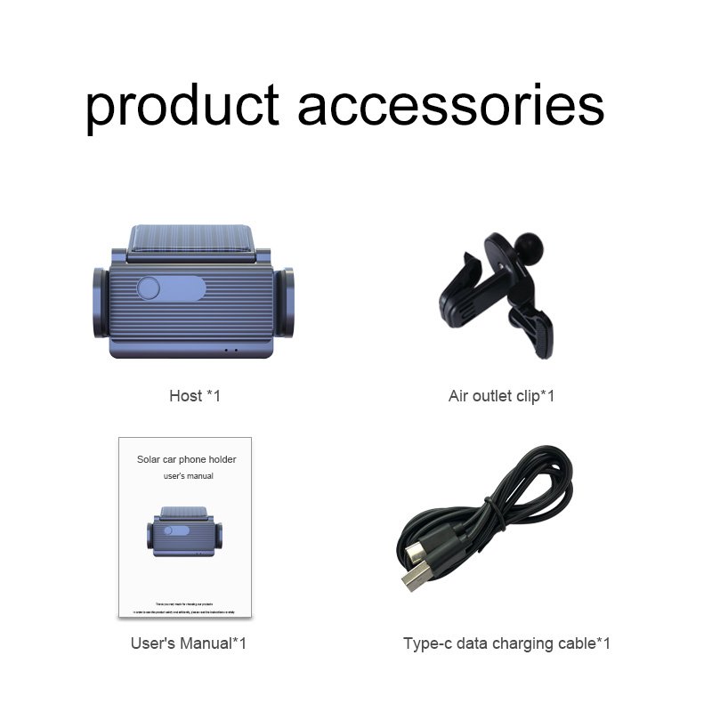 360 rotation mobile cell phone stand solar car charger for magnetic wireless car phone holder
