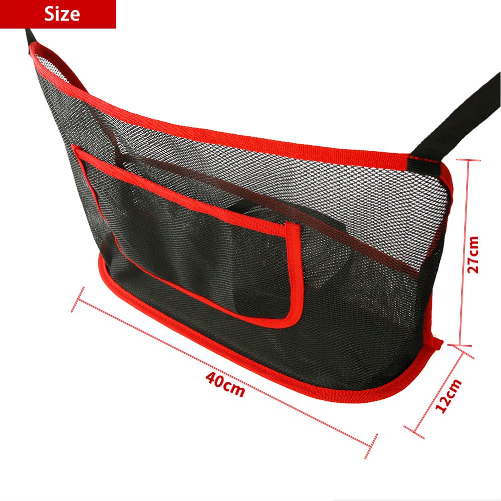 Car Interior Accessories Storage Bag Mesh Car Net Pocket Handbag Holder IN Pocket Organizers Between Front Seats