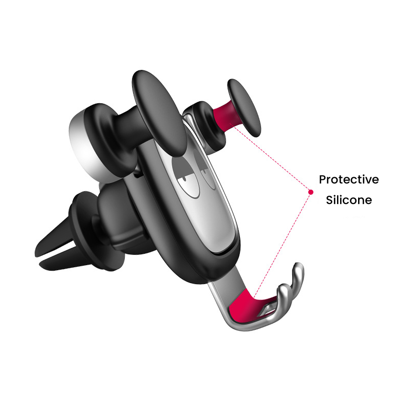 2024 new car phone holder automatic car vent phone mount gravity cartoon phone holder for car air vent