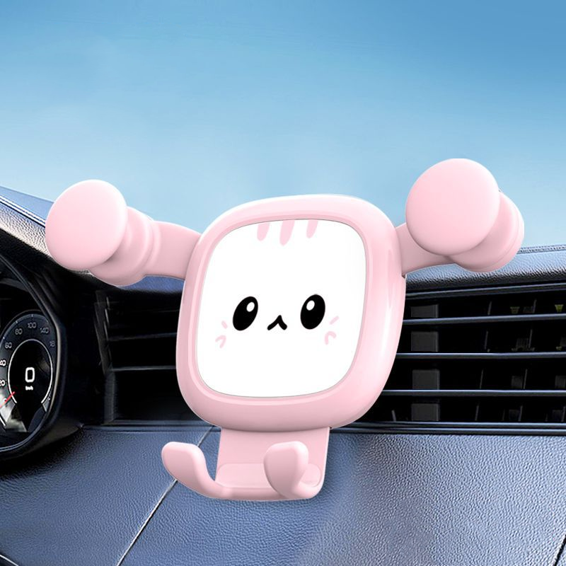 2024 new car phone holder automatic car vent phone mount gravity cartoon phone holder for car air vent