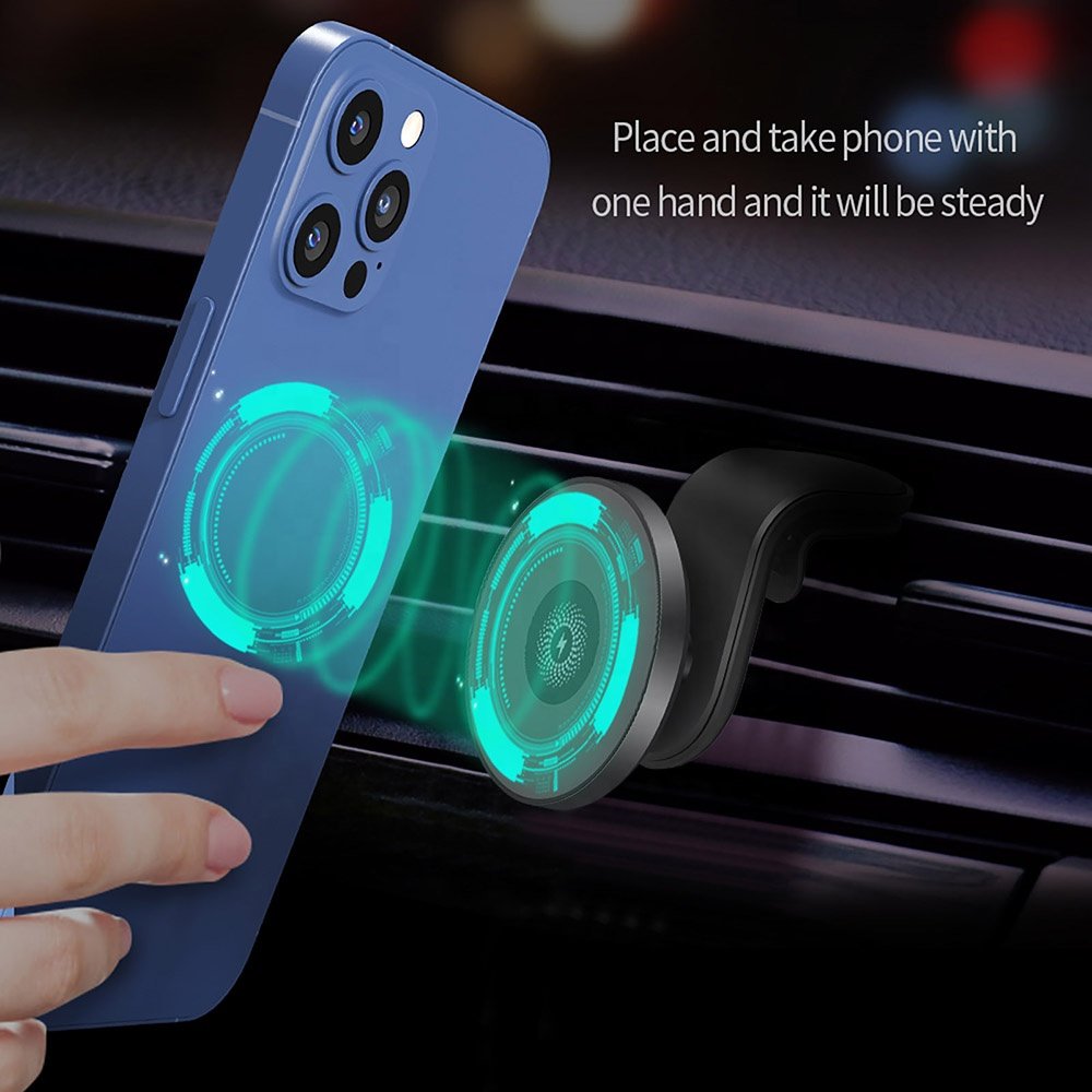 Fast Charging Magnet Air Vent Phone Holder Mount Stand Charger Station Magnetic Car Phone Holder Wireless Charger