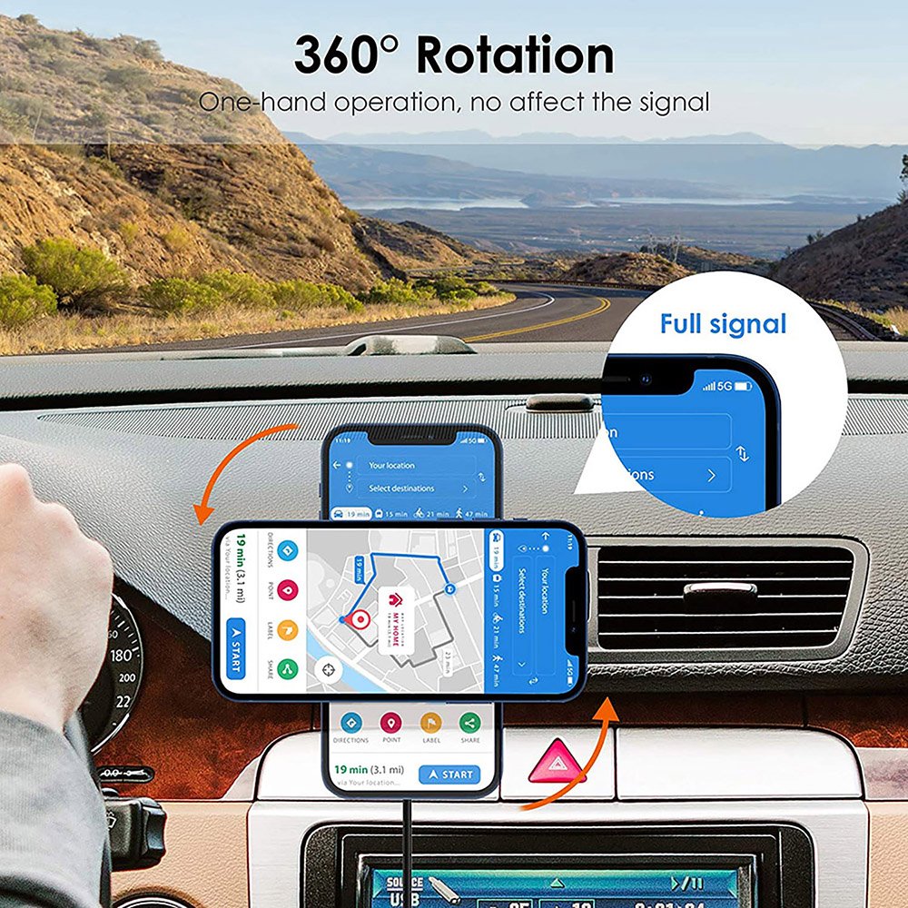 Fast Charging Magnet Air Vent Phone Holder Mount Stand Charger Station Magnetic Car Phone Holder Wireless Charger