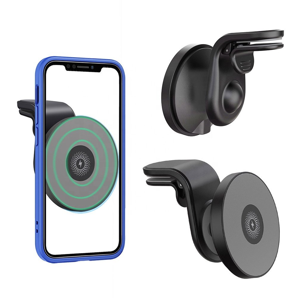 Fast Charging Magnet Air Vent Phone Holder Mount Stand Charger Station Magnetic Car Phone Holder Wireless Charger