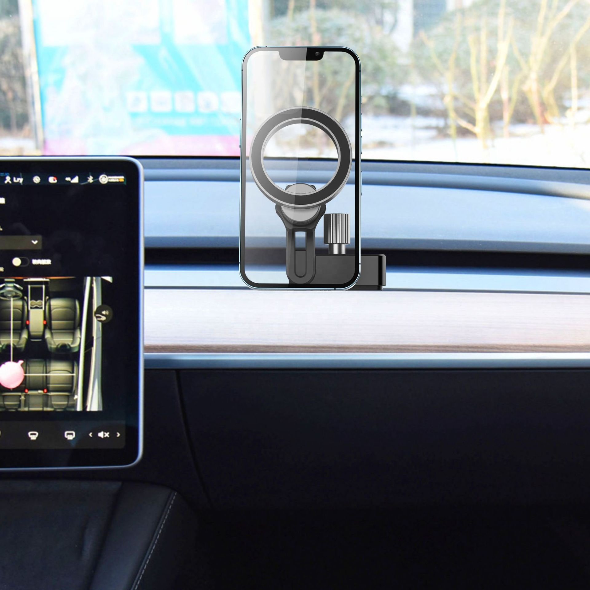 Car Interior Accessories Lossless Installation Air Outlet Magsafe Magnetic Phone Mount Holder For Tesla Model 3 Model Y