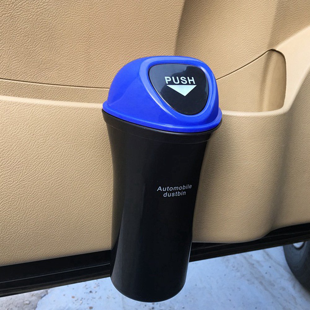 Car Trash Can Organizer Garbage Holder Automobiles Storage Bag Auto Door Seat Back Visor Trash Bin Paper Dustbin
