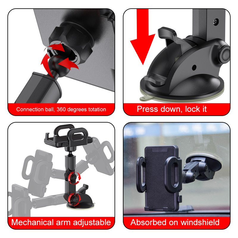car dashboard windshield wall mount Universal Portable sticky smart phone mount Flexible car phone holder mobile car holder