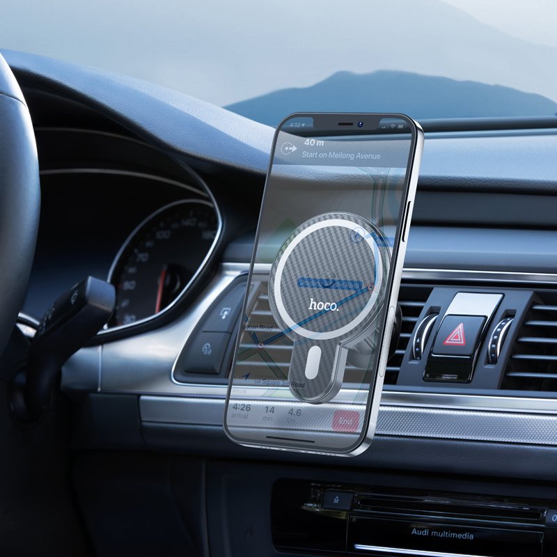 HOCO CA85 Ultra-fast Magnetic Mobile Phone Wireless Charging Car Holder