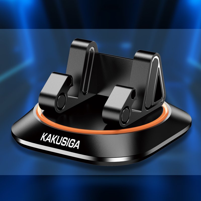 KAKUSIGA New Product 360° Rotation Stable One-handed Operation Dashboard Car Phone Holder for 4.7-7 inch Mobile Phone
