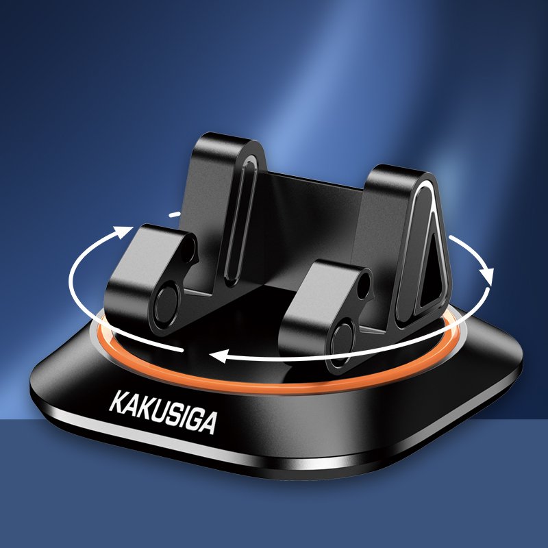 KAKUSIGA New Product 360° Rotation Stable One-handed Operation Dashboard Car Phone Holder for 4.7-7 inch Mobile Phone