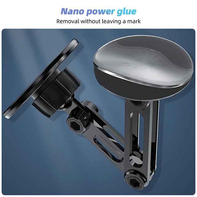 New magnetic car phone holder 360 rotation degree metal aluminum alloy stand phone holder 360 rotatable magnetic car for cars