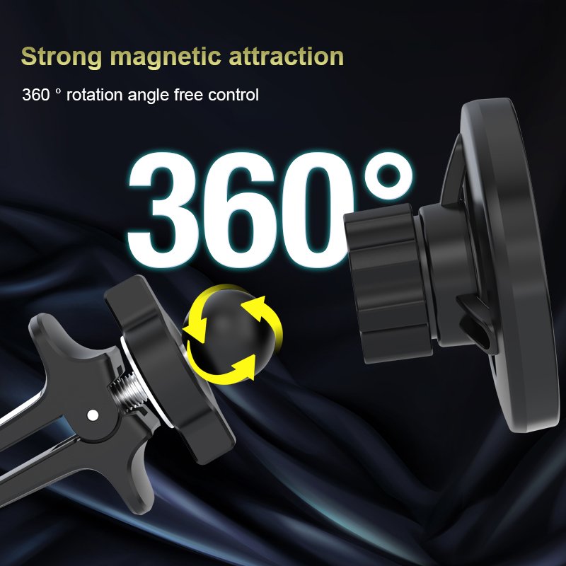 Customized Logo Car Smartphone Holder in Car Air Vent Clip Mount Cell Cellphone Stand Magnetic Car Mobile Phone Holder