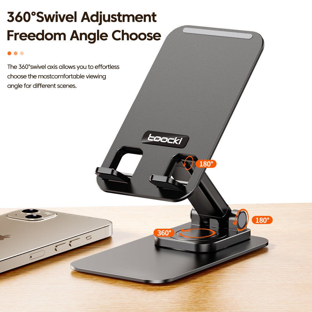 Toocki new product metal +pc desktop phone holder stand mobile phone stand holder wireless charger for phone