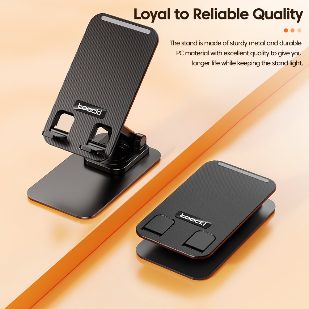 Toocki new product metal +pc desktop phone holder stand mobile phone stand holder wireless charger for phone