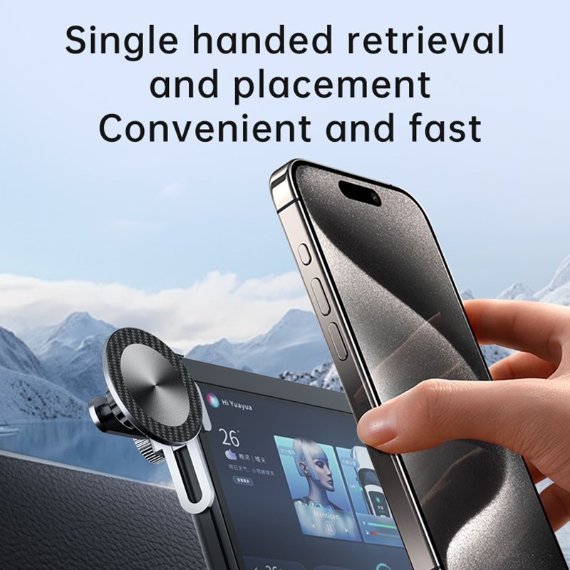 2024 New Products Magnetic Suction Car Holder Brackets Screen Protect Multiple Angle Variations 360 Rotation New Product Qi
