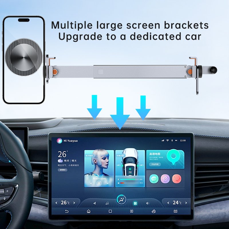 2024 New Products Magnetic Suction Car Holder Brackets Screen Protect Multiple Angle Variations 360 Rotation New Product Qi