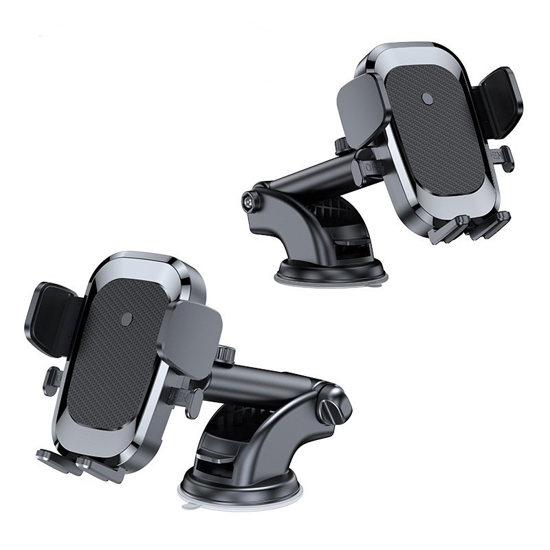Factory Wholesale Telescopic Dashboard ABS Car Phone Holder Suction Cup Type with Adjustable Clip for Smartphone Use Cars Trucks