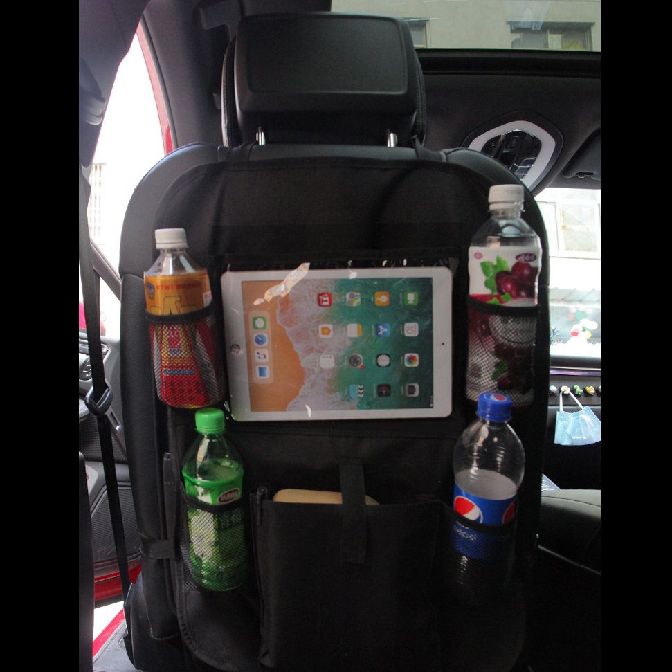High Quality Multifunction Backseat Car Back Seat Bag Organizer With Touch Holder 9 Storage Pockets Organizer For Car Kids Baby