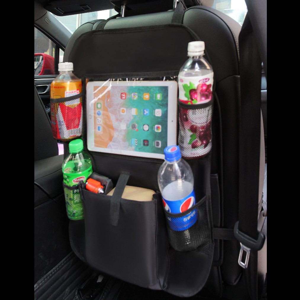 High Quality Multifunction Backseat Car Back Seat Bag Organizer With Touch Holder 9 Storage Pockets Organizer For Car Kids Baby