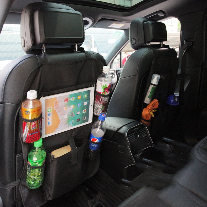 High Quality Multifunction Backseat Car Back Seat Bag Organizer With Touch Holder 9 Storage Pockets Organizer For Car Kids Baby
