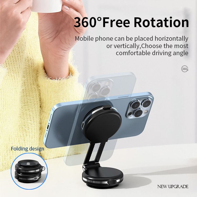 Universal Suction Cup Car Mobile Phone Holder 10w Fast Charging Wireless Car Charger For iPhone Retractable Phone Holder