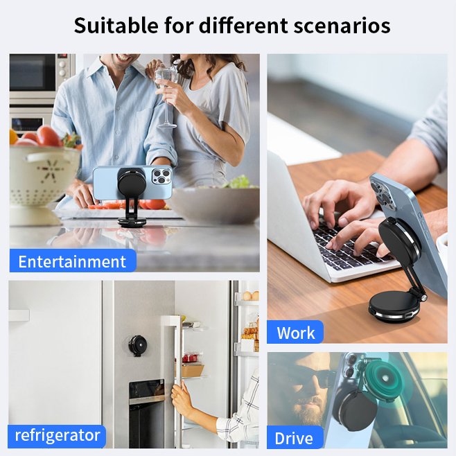Universal Suction Cup Car Mobile Phone Holder 10w Fast Charging Wireless Car Charger For iPhone Retractable Phone Holder