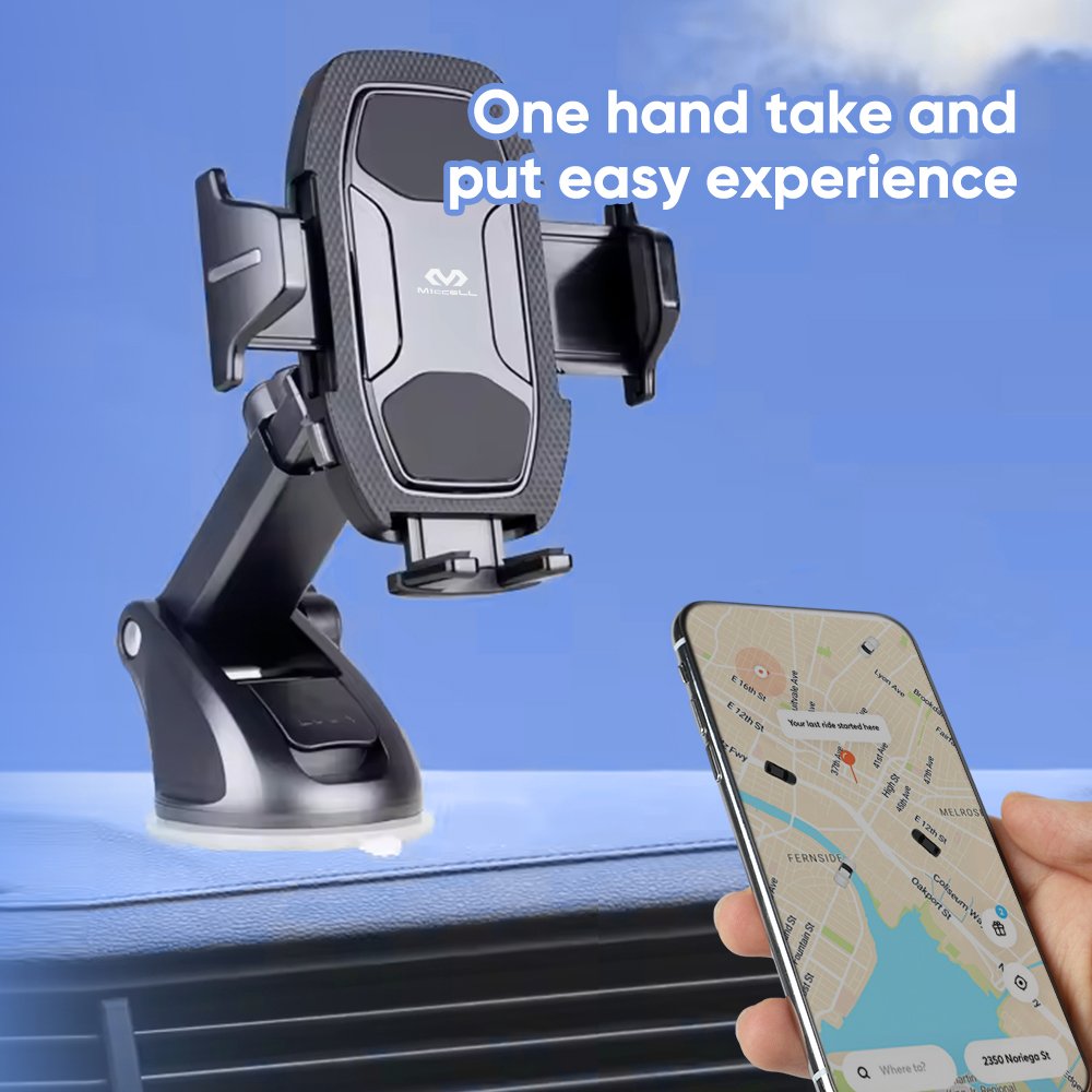 suction cup Car Phone Holder Universal 360 Retractable Phone Holder For Mobile Phone portable waterproof car Holder