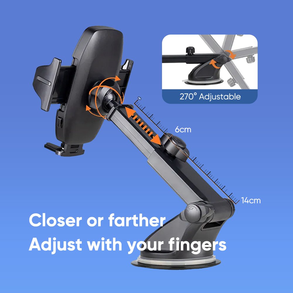 suction cup Car Phone Holder Universal 360 Retractable Phone Holder For Mobile Phone portable waterproof car Holder