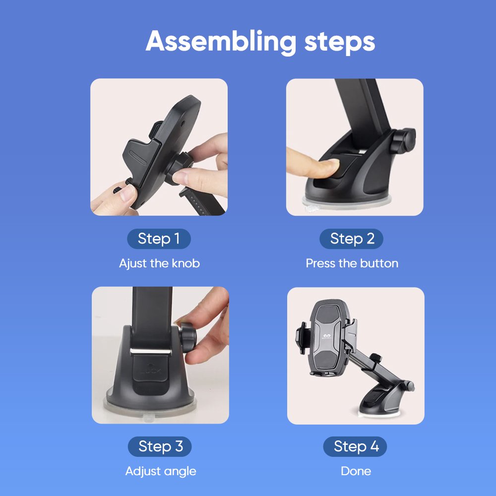 suction cup Car Phone Holder Universal 360 Retractable Phone Holder For Mobile Phone portable waterproof car Holder